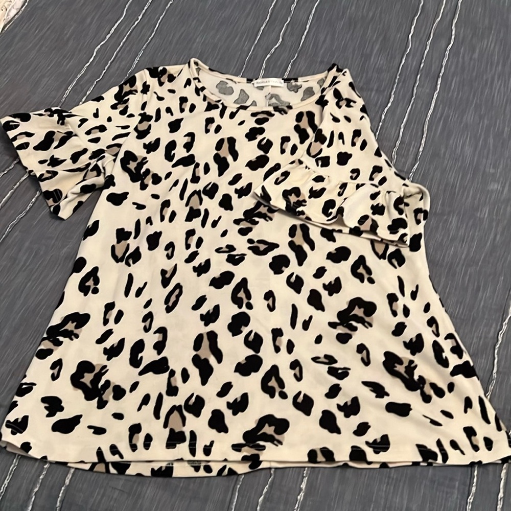 Tickled Teal Leopard Tunic